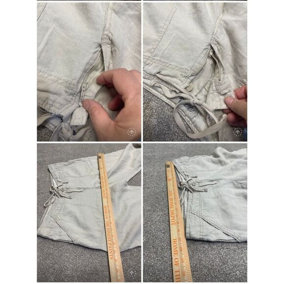 Atmosphere wide leg pants womens sz 12 drawstring linen beach wear lightweight - Picture 11 of 12